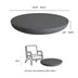 Black Minimalist Round Magnesium Oxide Coffee Table