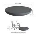 Black Minimalist Round Magnesium Oxide Coffee Table