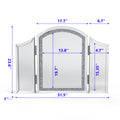 SHYFOY Trifold Mirror Vanity-Crushed Diamond 3 Way Mirror Bedrooms