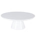 Mesa de Centro Redonda Moderna Blanca con Cono