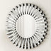 SHYFOY  Wall Mirrors Decorative Round Sunburst Mirror