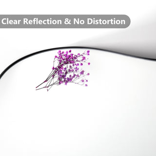 Black Asymmetrical Wall Mirror Cloud-Shaped Accent Mirror