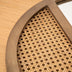 Rattan-Rundspiegel Boho Akzentwandspiegel