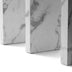Modern Hallway Console Table in Faux Marble Finish