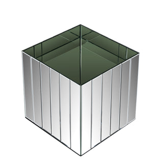 13.78" Handmade Planter Box Mirrored Glass Decor