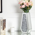 Modern Crystal Decorative Mirror Vases Stunning Luxury Flowers Home Decor Silver