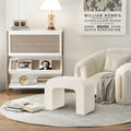 Upholstered Foot Stool Modern Pouf Ottoman