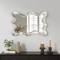 Large Asymmetrical Silver Wall Mirror