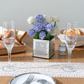 Set of 6 Bling Mirrored Square Glass Vases