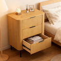 Wood Nightstand Bedside Table with 3 Drawer