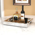 SHYFOY Mirror Glam Tray Bathroom Desktop Storage Tray, Silver Vanity Tray
