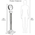 Tall Mirrored Standing Clock with Crushed Diamond Inlay