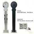 Tall Mirrored Standing Clock with Crushed Diamond Inlay