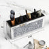 Crushed Diamond Three Compartments Deluxe Cosmetic Makeup Beauty Organizer