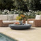 Black Minimalist Round Magnesium Oxide Coffee Table