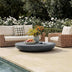 Black Minimalist Round Magnesium Oxide Coffee Table