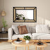 Rattan Mirror for Wall Decor Bohemian Rectangular Large Mirror