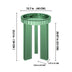Green Mirrored End Table,  Round Glass Side Table with Three Legs