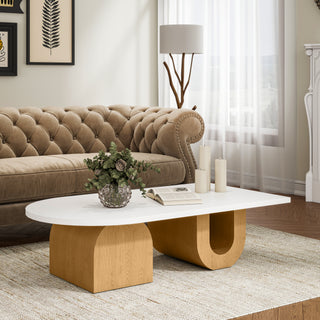 Modern Oval  Minimalist Design Coffee Table