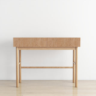 Shyfoy Solid Wood Console Table with 2-Drawer