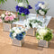 6er-Set Bling Quadratische Spiegelglasvasen