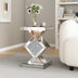 SHYFOY Verspiegelter Couchtisch mit crushed Diamant Design, Beistelltisch aus Glas mit Spiegel