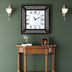 Reloj de Pared Negro Cristal Diamante Reloj Negro
