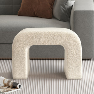 25.6'' Upholstered Foot Stool Modern Pouf Ottoman