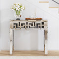 SHYFOY Modern Grecian Venetian Mirrored Console Table