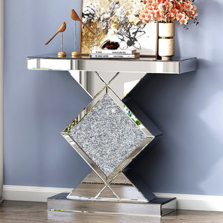 SHYFOY Contemporary Mirrored Console Table