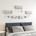 Mirrored Key Holder for Wall Decorative LOVE Letter Sign Plaque Key Hanger for Wall Decor with 4 Crystal Hooks