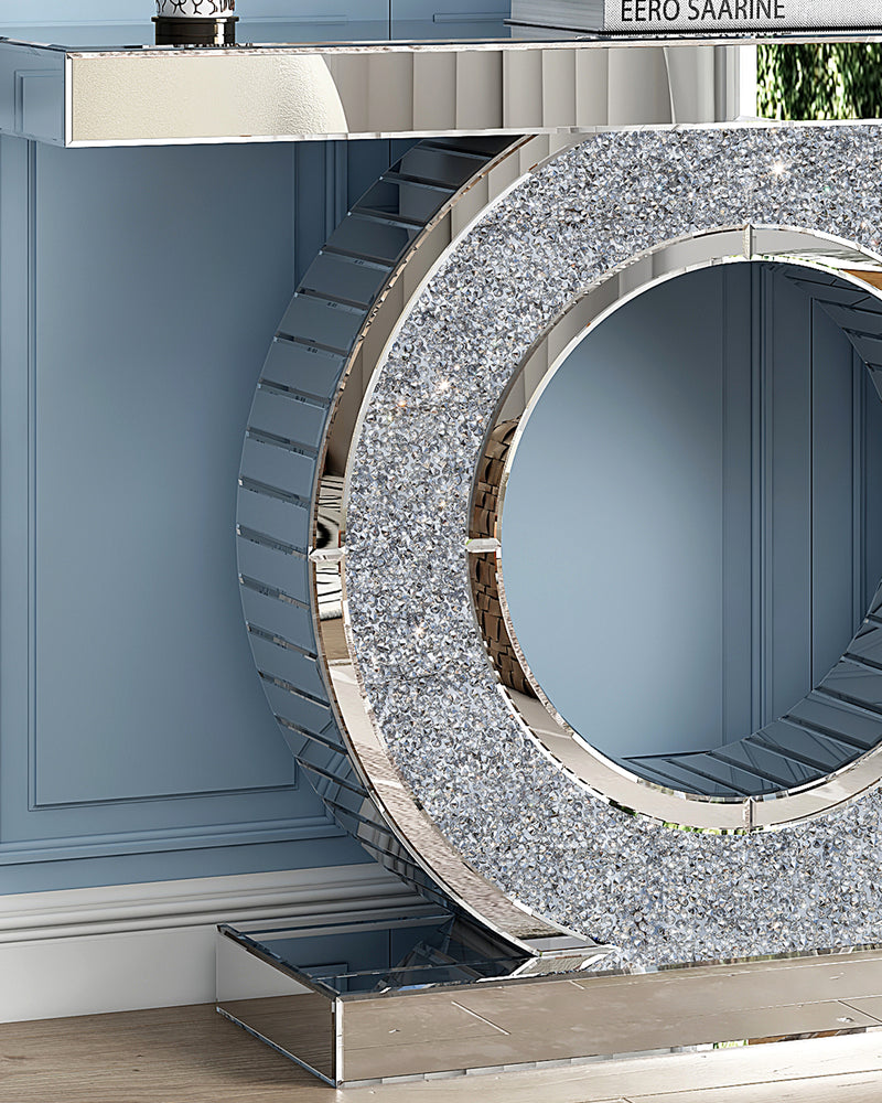 Glam Entry Console Table Mirror Accent Table