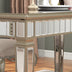 Glam Mirror Wood Rectangular Dining Table