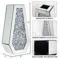Modern Crystal Decorative Mirror Vases Stunning Luxury Flowers Home Decor Silver