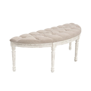 Linen Upholstered Bench