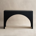 Black Fluted Arch Modern Console Table