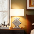 Crystal Crushed Diamond Mirrored Table Lamp