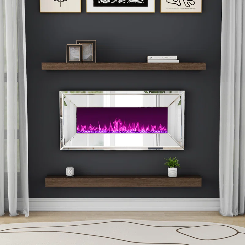 Riggleman elektrischer Wandkamin mit Spiegelfront und Fernbedienung