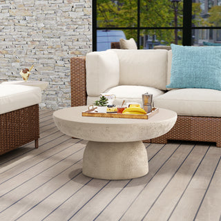 Travertine Round Coffee Tables Accent Center Table