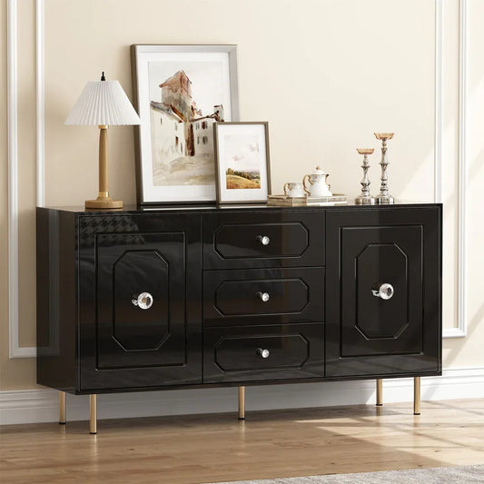 SHYFOY Modern TV Stand Media Console with 3-Drawer