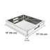 SHYFOY Mirror Glam Tray Bathroom Desktop Storage Tray, Silver Vanity Tray