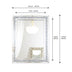 Decorative Wall Mirror, Crushed Diamond Mirrors with Crystal