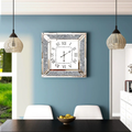 SHYFOY Crushed Diamond Inlay Mirrored Large Clock
