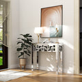 SHYFOY Modern Grecian Venetian Mirrored Console Table
