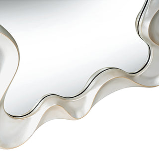 Large Asymmetrical Silver Wall Mirror - 35.4"×27.6"