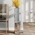 Tall Silver Big Vase for Decor Living Room Decorative Large Vase