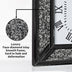 Reloj de Pared Negro Cristal Diamante Reloj Negro