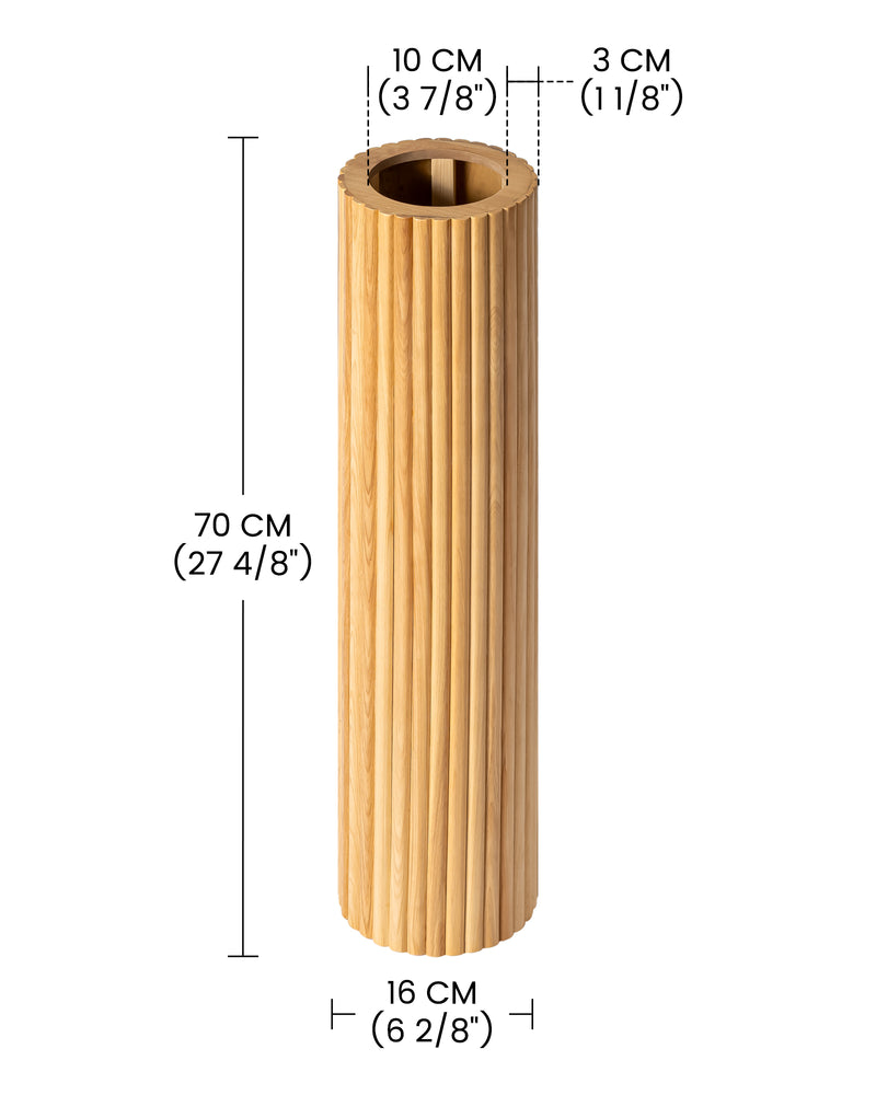Aesthetic Wooden Floor Vase Perfect Home Decor Upgrade
