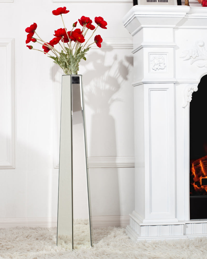 Silver Large Vases Sophisticated Vessel for Decorative Branches