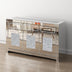 Glam Mirrored Diamond 3-Drawers Accent Cabinet Sideboard